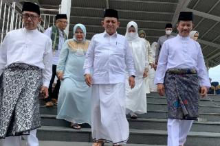 Momen Ansar Ahmad Sambangi Kediaman Rudi saat Lebaran