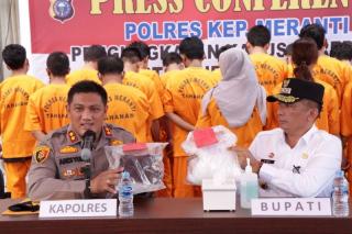 Kurir Narkoba Asal Karimun Diringkus di Meranti, Sabu 1,5 Kg Diamankan