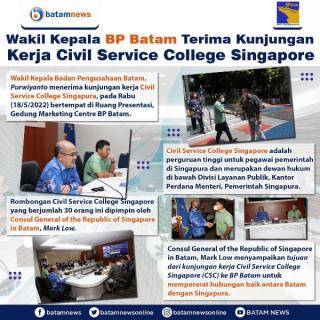 INFOGRAFIS: Wakil Kepala BP Batam Terima Kunjungan Kerja Civil Service College Singapore