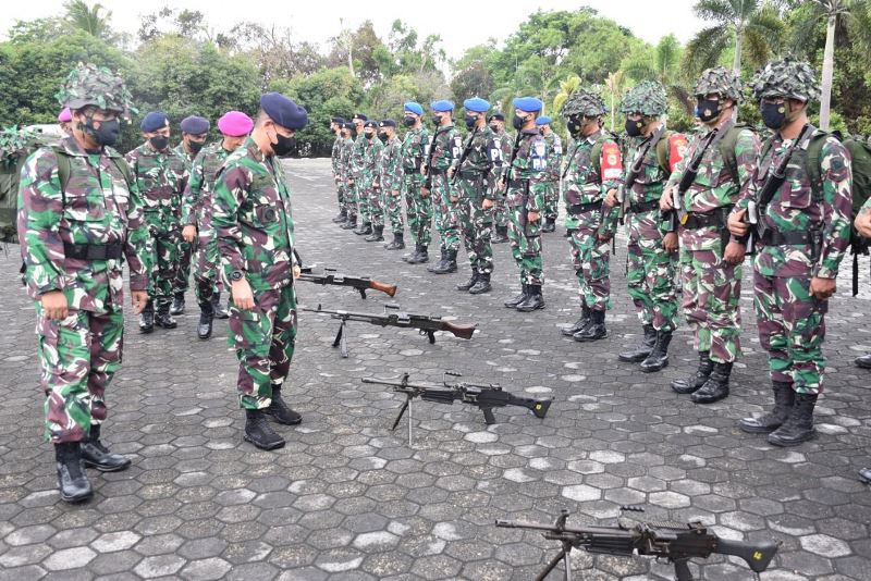 Lantamal IV Tanjungpinang Latih Prajurit Kemampuan Operasi Pertahanan Pantai
