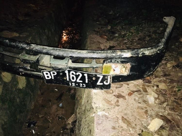Kecelakaan Tunggal Mobil Sedan di Batuaji, 4 Orang Kritis