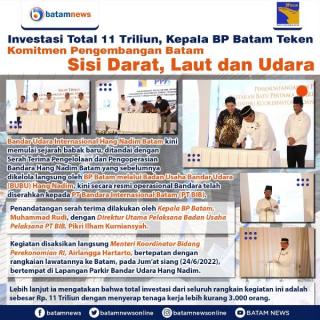 INFOGRAFIS: Investasi Rp 11 Triliun di Batam