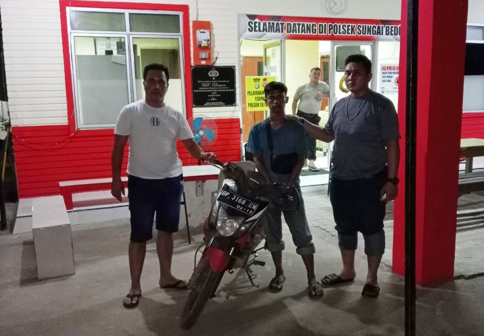 Maling Motor, Ari Wibowo Diciduk Polsek Sei Beduk