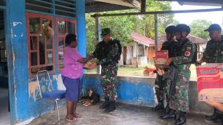 Mengintip Kegiatan Satgas Organik TNI 136/TS dari Kepri yang Bertugas di Papua