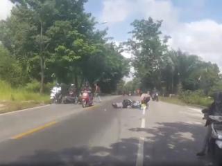 Sejumlah Pemotor Terjatuh Gegara Minyak Tumpah di Baloi, Polisi Selidiki