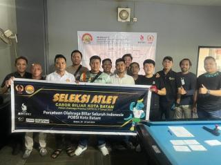 12 Atlet Biliar Batam Ikuti Seleksi Tahap II Jelang Popda Kepri 2022