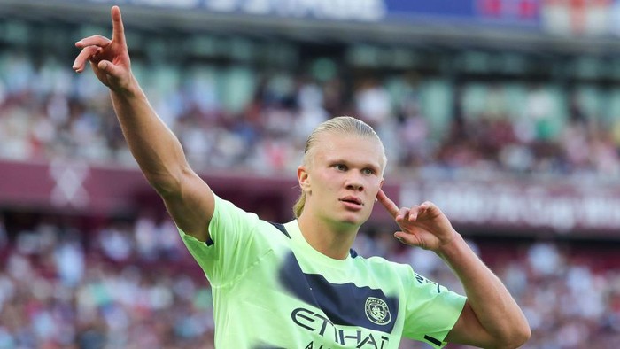 Haaland Balas Cibiran dengan Dua Gol ke Gawang West Ham