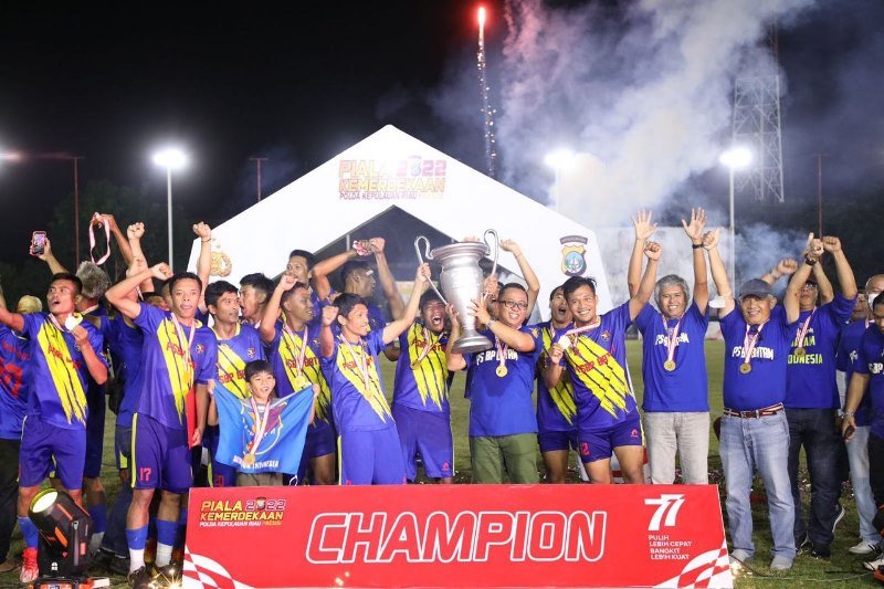 Tundukkan PS Polri Natuna, PS BP Batam Kampiun Piala Kemerdekaan