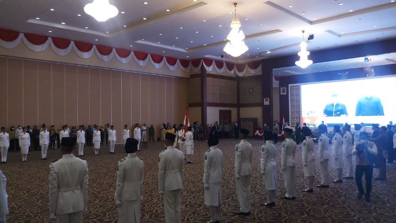 Gubernur Ansar Kukuhkan Anggota Paskibraka Kepri untuk Upacara HUT ke-77 RI