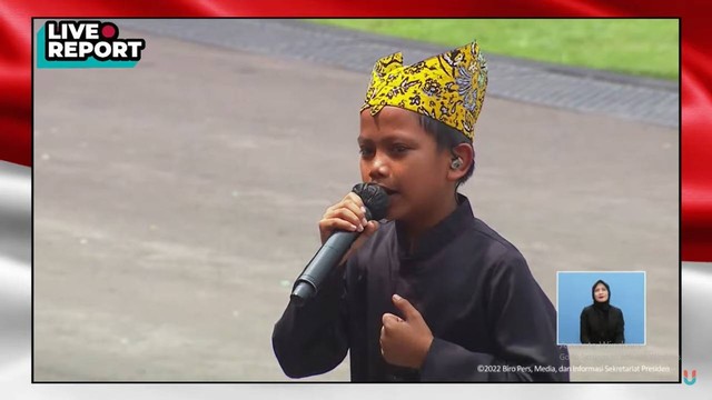 Nyanyi di HUT ke-77 RI, Farel Prayoga Sukses Bikin Iriana hingga Prabowo Joget