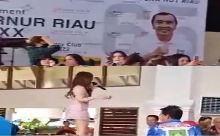 Viral Video Goyang Erotis Penyanyi Dangdut di Turnamen Golf Piala Gubernur Riau