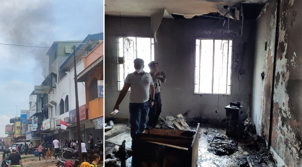 Ruko Lantai 3 di Komplek Sakura Lubuk Baja Batam KebakaranÂ 