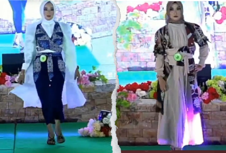 Beragam Motif Batik Lingga Warnai Lomba Fashion Show Antar OPD Pemkab Lingga
