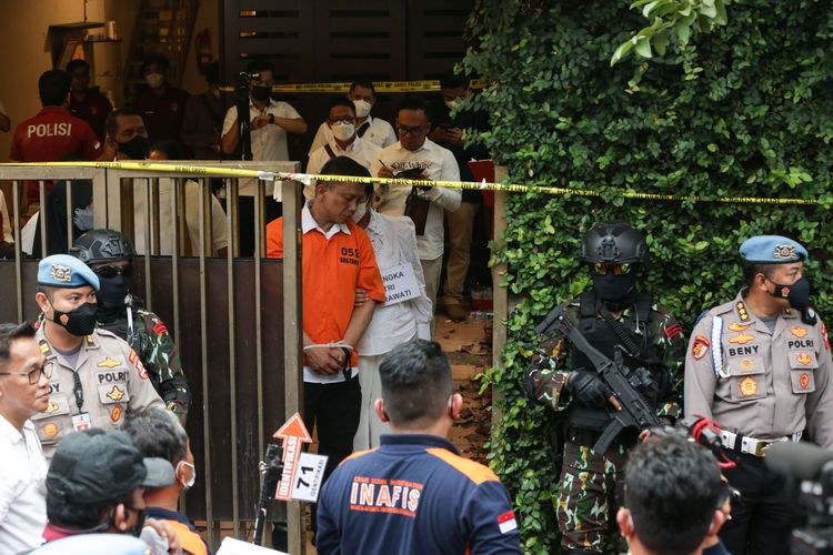Ferdy Sambo Menyangkal Tembak Brigadir J Saat Rekontruksi