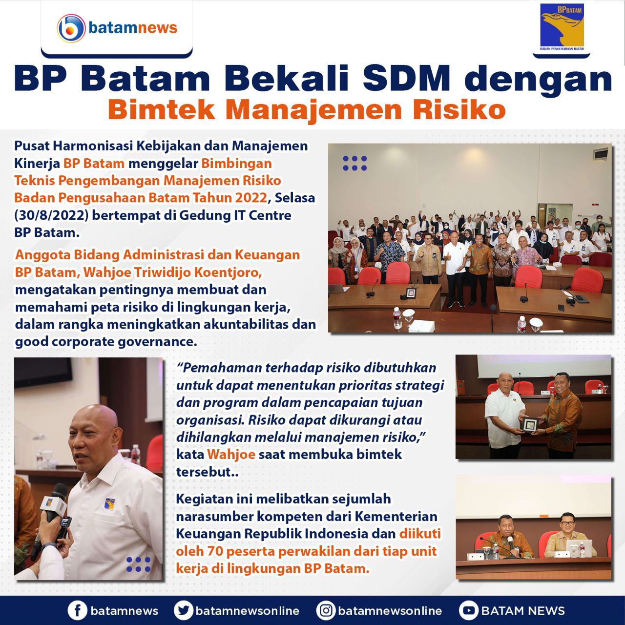 INFOGRAFIS: Bimtek Manajemen Risiko BP Batam