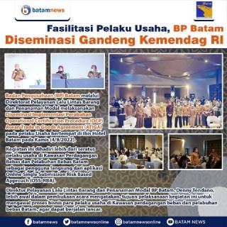 INFOGRAFIS: BP Batam-Kemendag Fasilitasi Diseminasi Pelaku Usaha