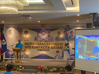 Jefridin Buka Musda XI DPD KNPI Kota Batam