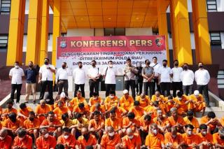 Polda Riau Obrak-Abrik Praktik Judi, 228 Orang Jadi Tersangka