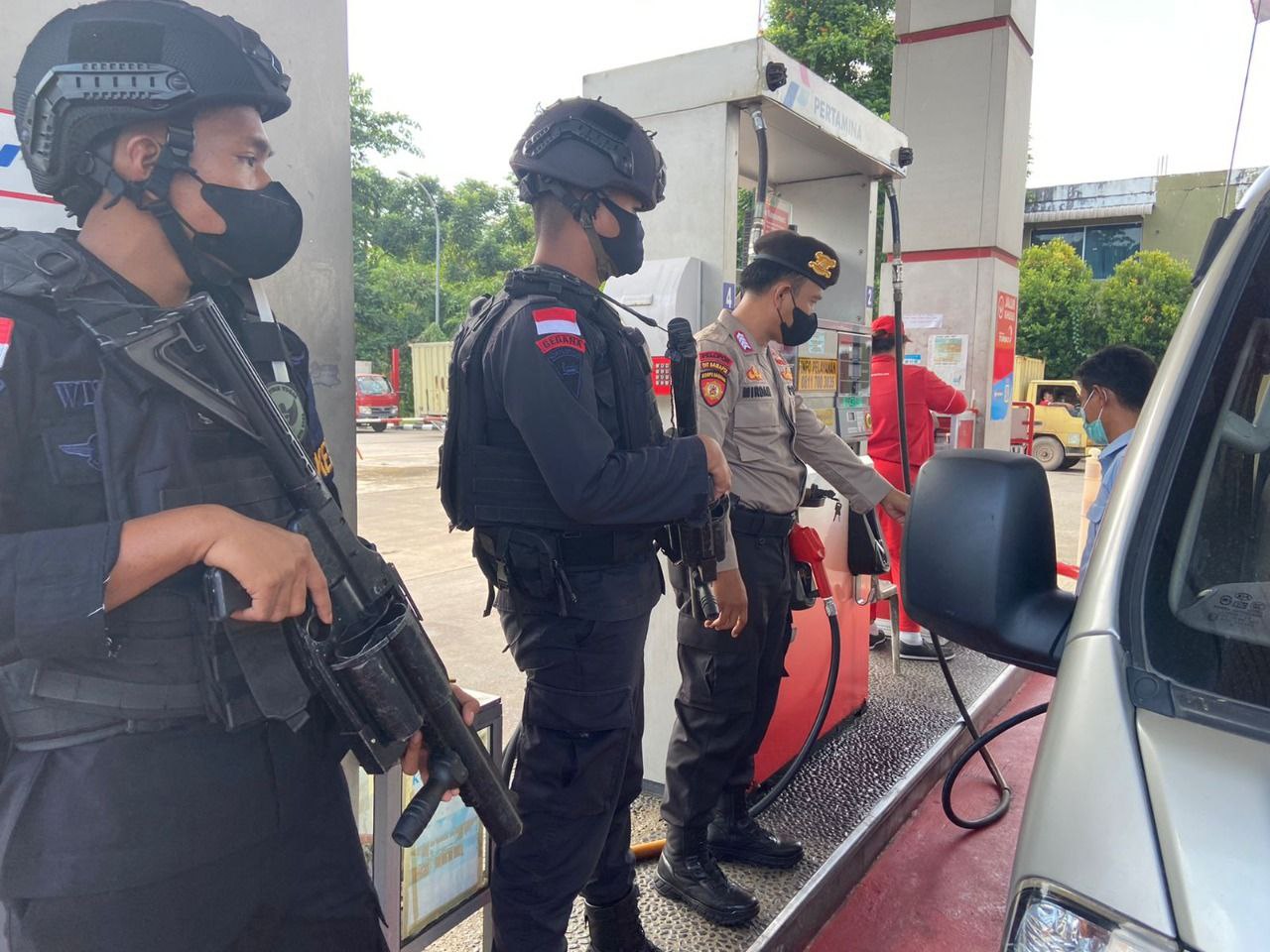 Polisi Lakukan Patroli Pantau Aktivitas Sejumlah SPBU di Batam