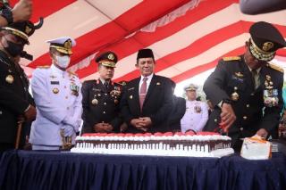 Pesan Gubernur Ansar saat Hadiri Peringatan HUT Ke-77 TNI di Tanjungpinang