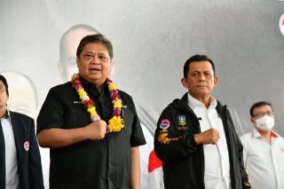 Ansar Dampingi Menko Airlangga Buka Kejurnas IV Kickboxing Indonesia