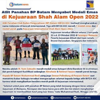 INFOGRAFIS: Atlet BP Batam Raih Medali Emas Kejuaraan Panahan di Malaysia