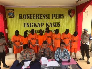 Tujuh Kawanan Curanmor Digulung Polsek Bengkong Bersama Tukang Tadah