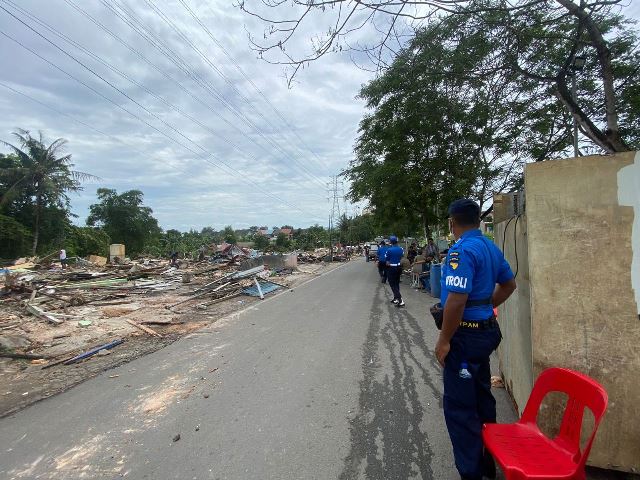60 Bangunan Tergusur Pelebaran Jalan Simpang Orchid Batam