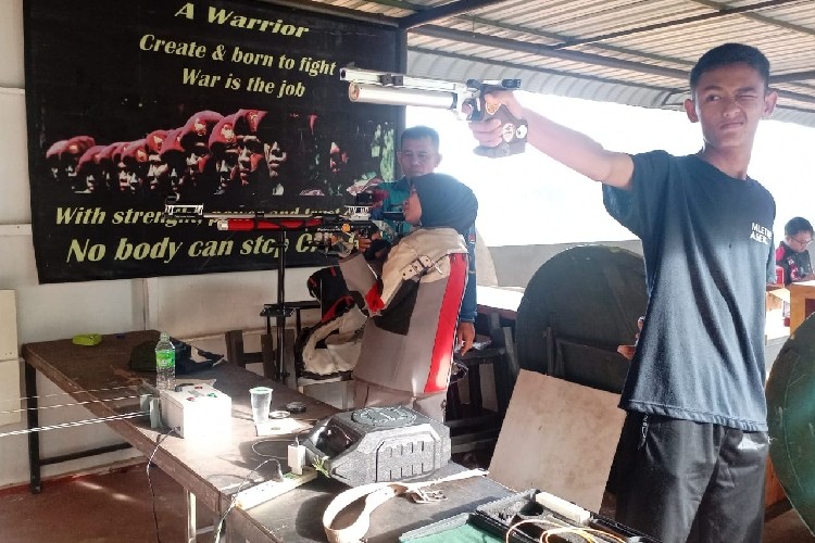 Perbakin Lingga Kirim 4 Atlet Menembak ke Porprov Kepri 2022