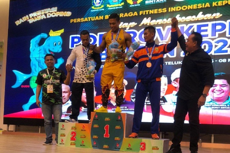 Bintan Tambah Koleksi Emas Porprov Kepri Lewat Cabor Binaraga