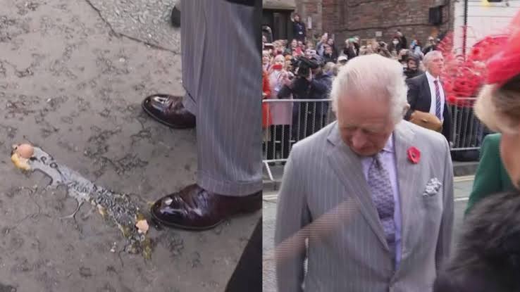 Inggris Geger! Raja Charles III Dilempar Telur di Depan Umum