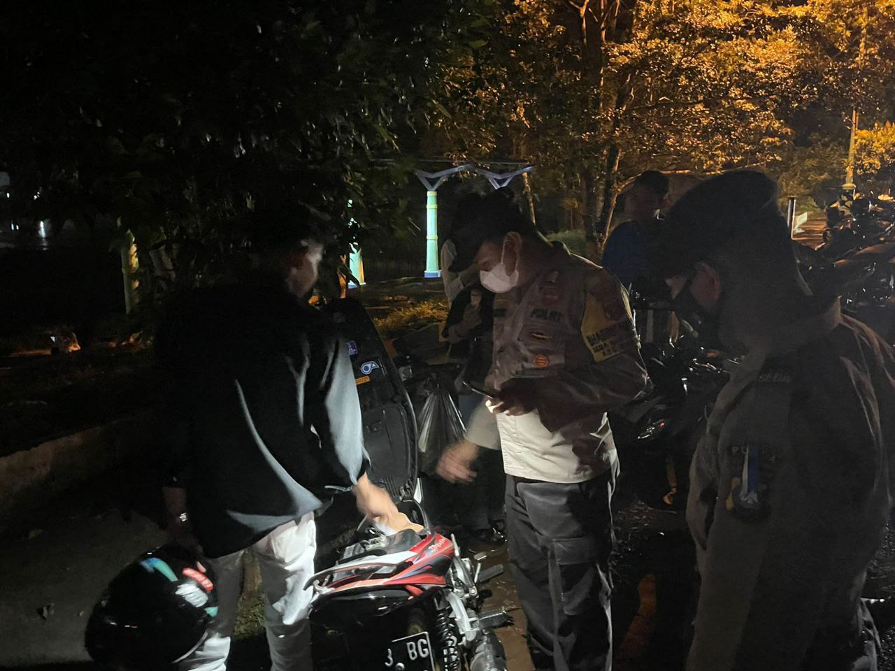 Polres Bintan Sasar Preman Bawa Sajam dalam Razia Malam Minggu