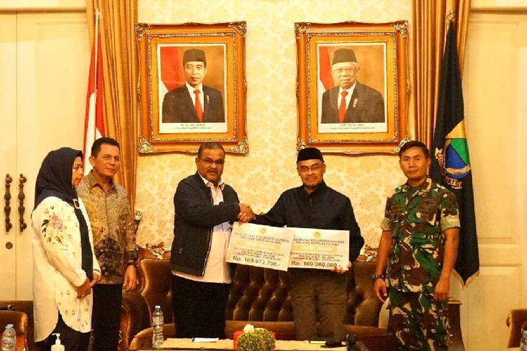 Karimun Salurkan Rp 269 Juta Bantuan untuk Korban Gempa Cianjur