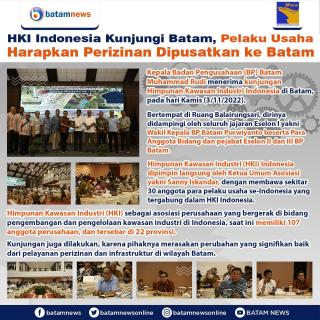 INFOGRAFIS: HKI Indonesia Kunjungi BP Batam