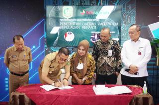 Bupati Meranti Teken Akad Pembiayaan Rp 100 Miliar dengan BRK Syariah