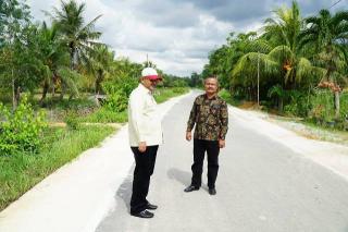 Jalan Dusun Parit Pacitan di Kundur Karimun Kini Mulus, Warga Senang