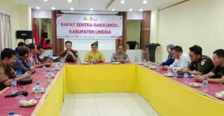 Bawaslu, Kejaksaan dan Kepolisian Rakor Bahas Penanganan Pidana Pemilu 2024 di Lingga