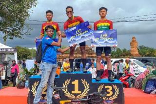 Anggota Intel Polres Bintan Juara 1 Kelas Men Elite Toure De Muaratakus Riau