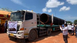 Produk Pipa Lepas Pantai Batam Dikirim ke Lawe-lawe Dukung Proyek Pertamina