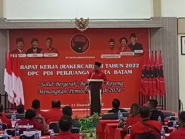 PDIP Batam Target Hattrick Menang di Pemilu 2024