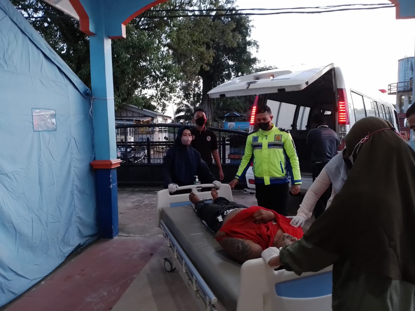 Pengendara Vixion di Dabo Singkep Meninggal Dunia Tabrak Pohon di Tikungan Sekitaran Bandara