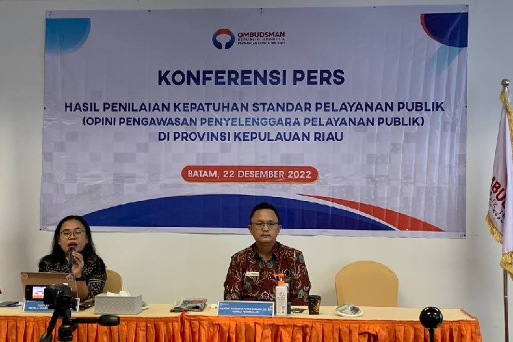 Ombudsman Rilis Penilaian Kepatuhan Standar Pelayanan Publik Kepri 2022, Karimun Tertinggi
