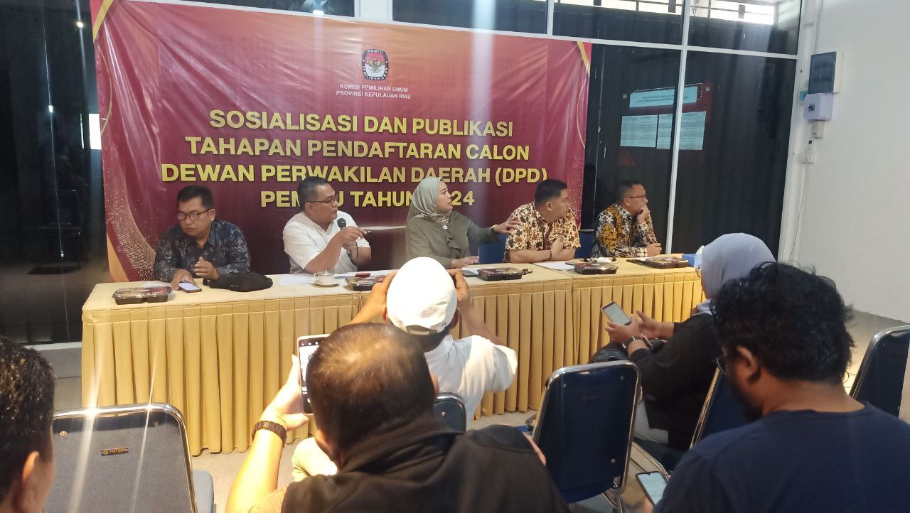 KPU Kepri Rilis 17 Nama Bacalon DPD RI yang Memenuhi Syarat Dukungan