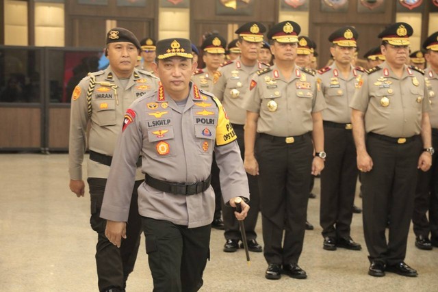 Kapolri Pimpin Kenaikan 163 Perwira Polri, Ada Kapolda Kepri yang Baru