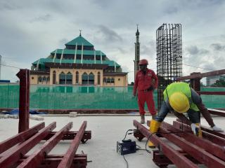 Progres Revitalisasi Masjid Agung Batam Center Sudah 15 Persen