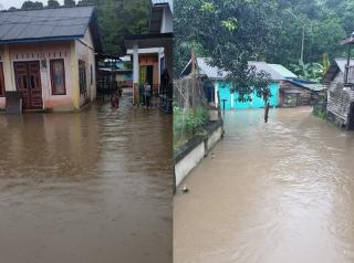 Hujan Deras dan Air Pasang Bikin 2 Desa di Tambelan Bintan Terendam Banjir