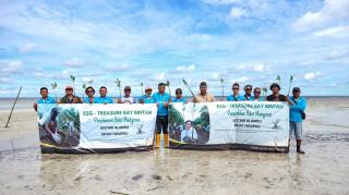 Program ESG, Treasure Bay Serahkan dan Tanam 2.500 Bibit Mangrove di Desa Pengudang