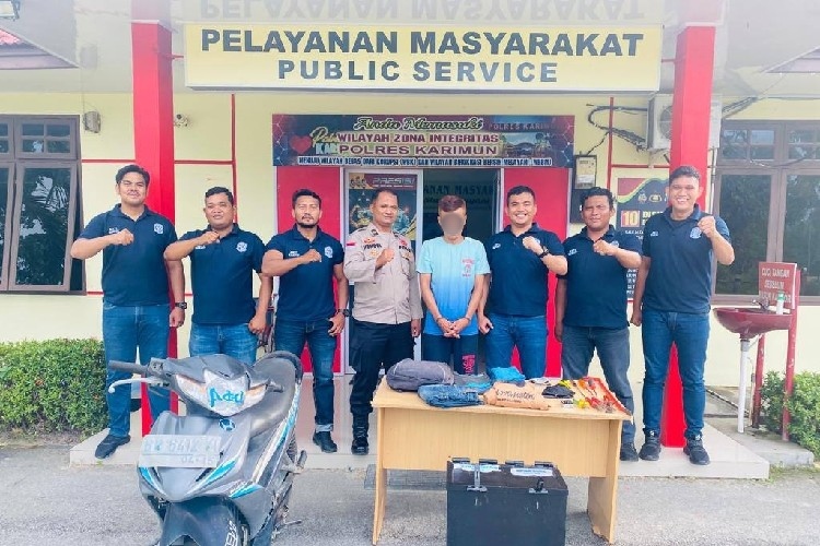 Polisi Ringkus Pria Spesialis Pembobol Kotak Amal Belasan Masjid di Karimun