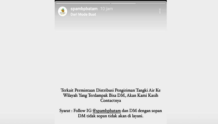 Story IG SPAM Batam Dinilai Baperan, Netizen: Agak Lain Emang!