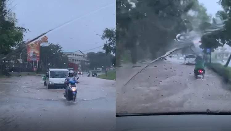 Curah Hujan Tinggi, Sejumlah Ruas Jalan di Batam Terendam